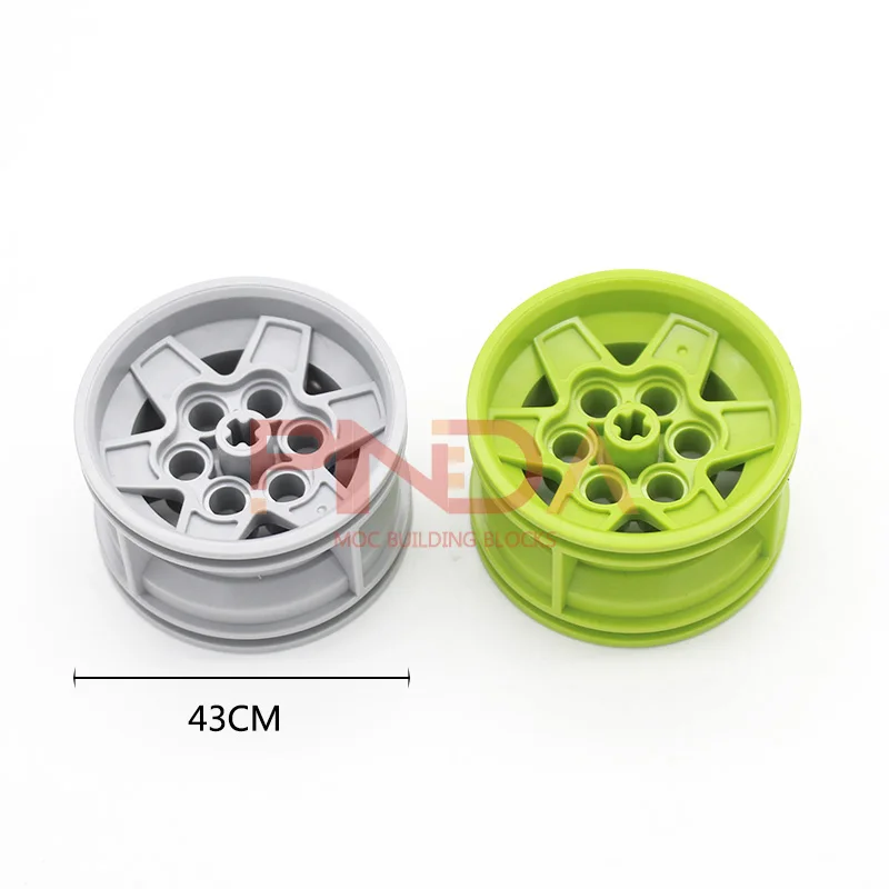 4pcs MOC 56908 mozzo ruota 43.2x26 piccola particella fai da te high-tech compatibile con parti di puzzle LEGO giocattolo