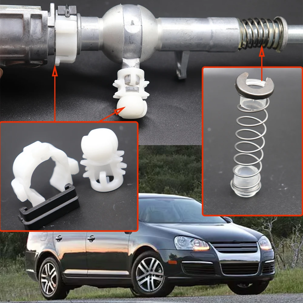 

Gear Shifter Selector Lever Shaft Stick Spring Bushing for VW Jetta 1K AV Passat B6 B7 Damping End Rod Bowden Collect Kit Parts