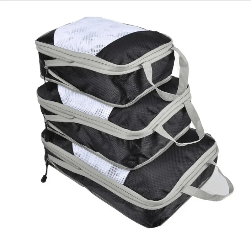 

Travel Luggage Packing Organizer, Travel Compression Suitcase Bags, 3 Pieces Packing Cubes Set
