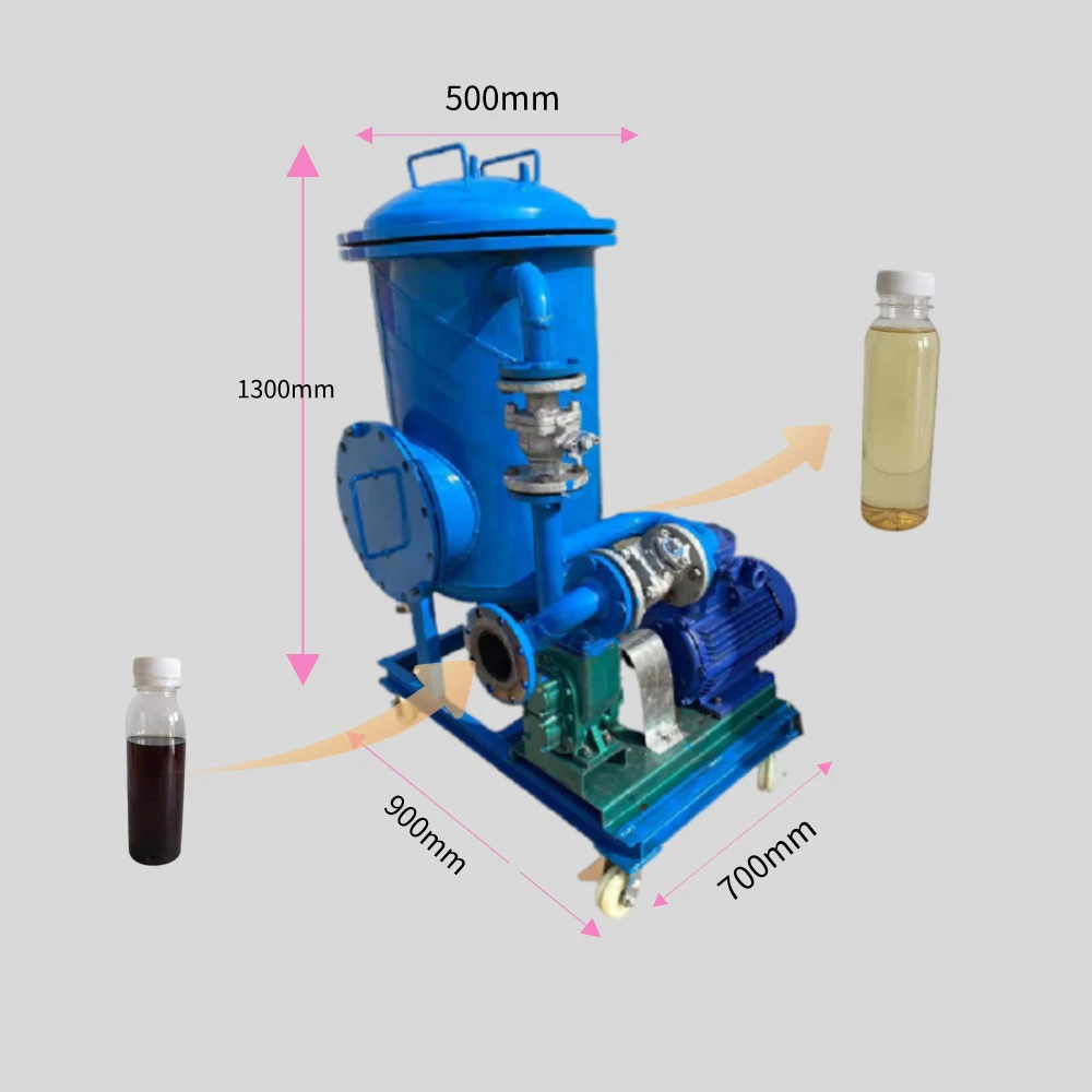 made in china waste black oil cleaning machine filter tank