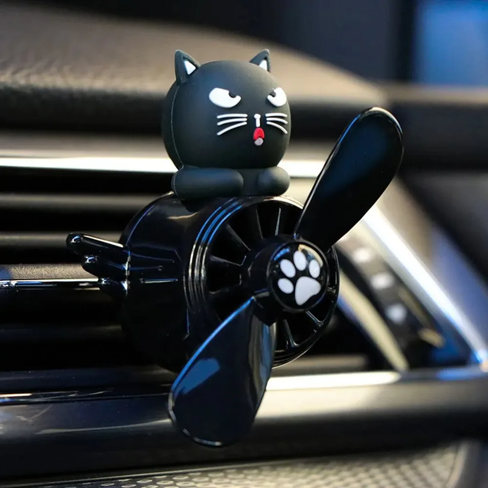 Car Decoration Incense Dispenser Pilot Rotating Propeller Air Outlet Car Ornaments Cartoon Cute Accessories image 2