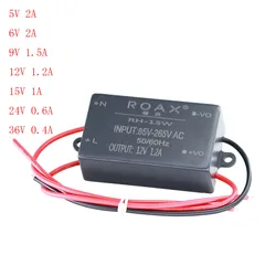 Módulo de Alimentação Rebaixada, Mini Buck Convert, AC-DC, AC 85-220V para DC, 5V, 6V, 9V, 12V, 15V, 24V, 36V, 1PC