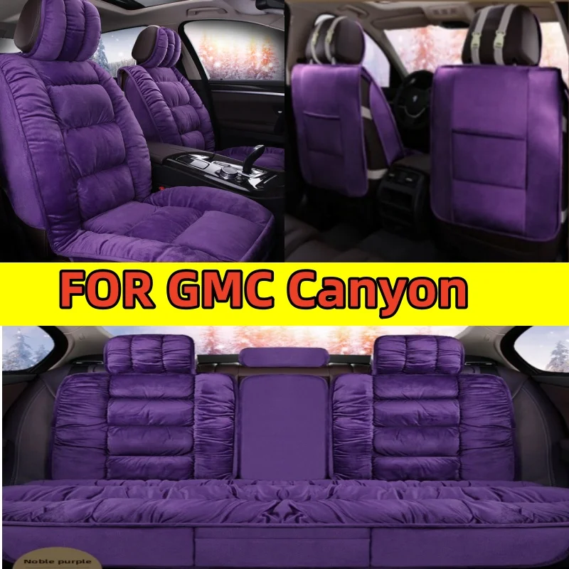 

Чехол на автомобильное сиденье GMC Canyon, зимний утолщенный плюшевый теплый полный чехол, передний и задний 5-местный защитный чехол для сиденья