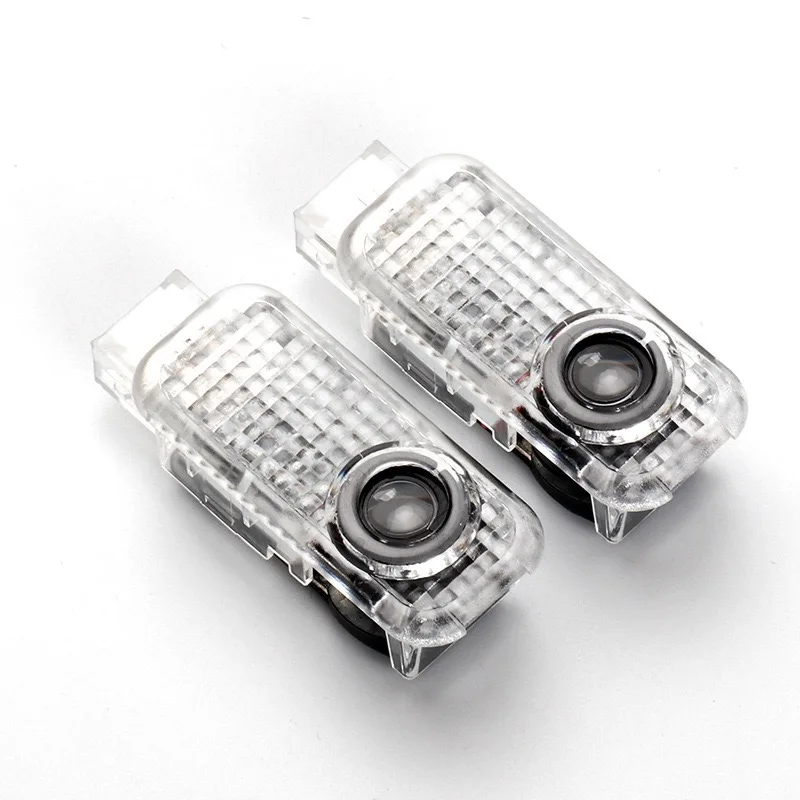 2Pcs LED Car Door Welcome Logo Light Projector Lamp for Audi Sline S3 S4 S5 S6 S7 RS Quattro Q7 Q5 Q3 A4 B8 A3 A6 A8 C7 A5