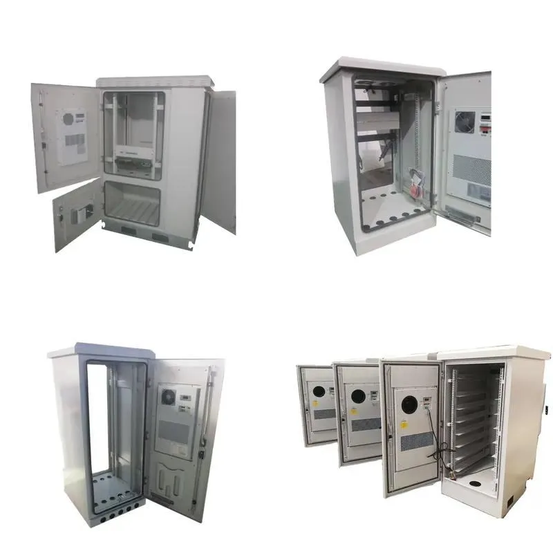42U Outdoor Cabinet IP65 Single Room Double Door Galvanized Steel Stainless Steel Weatherproof Dustproof Powder Coated