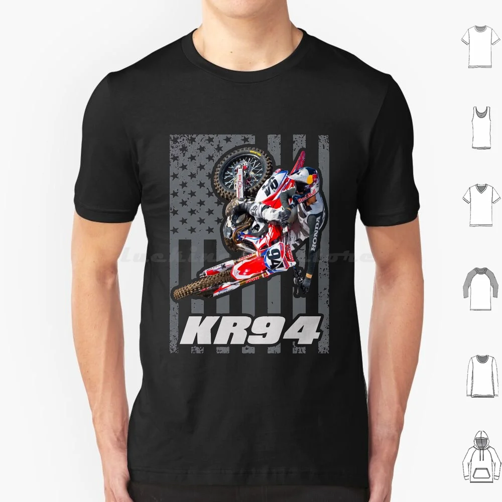 Ken Roczen Kr94 American Flag 450 94 Usa Supercross T Shirt Big Size 100% Cotton Ken Roczen Kr94 American Flag 450 94 Usa