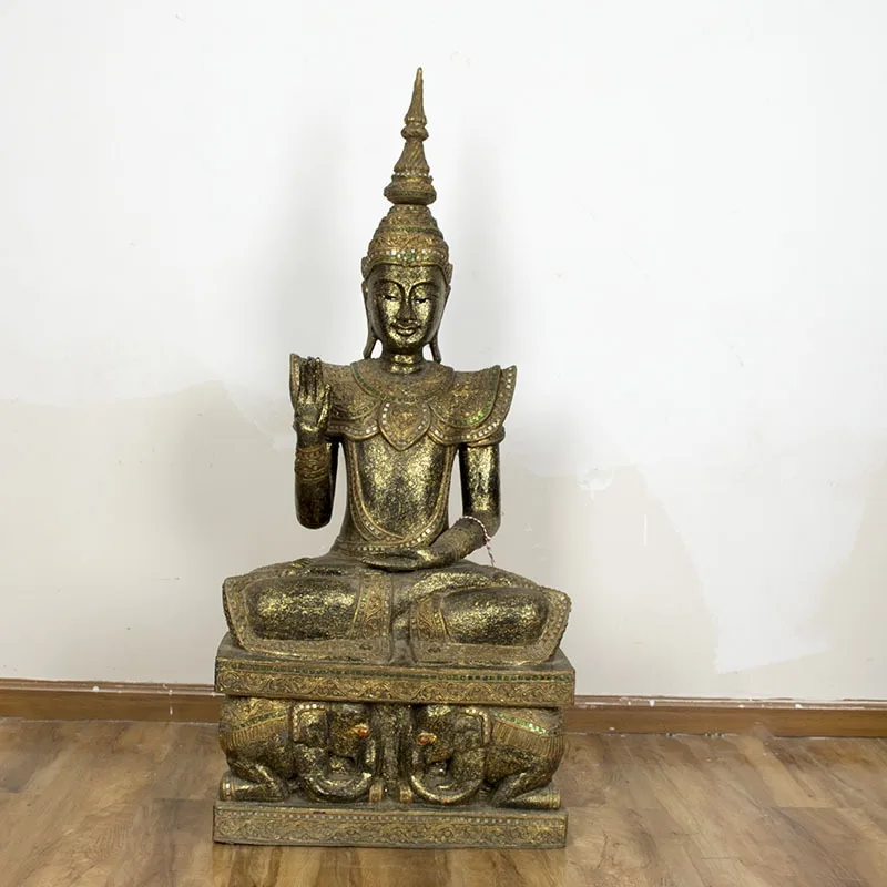 South East Asia style SPA beauty salon decoration, Thai handicrafts sitting Buddha Thai welcome Buddha ornament