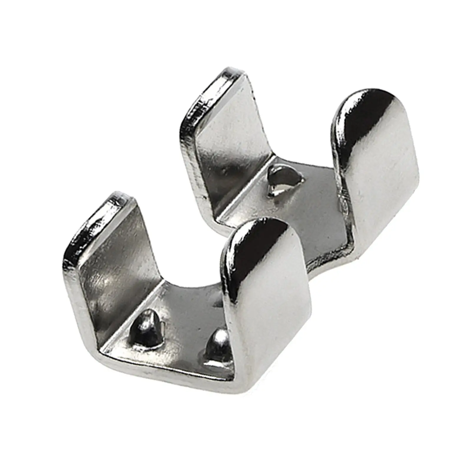 Double Rope Loop Clamp Lightweight Durable Fastener String Sturdy Metal Clip