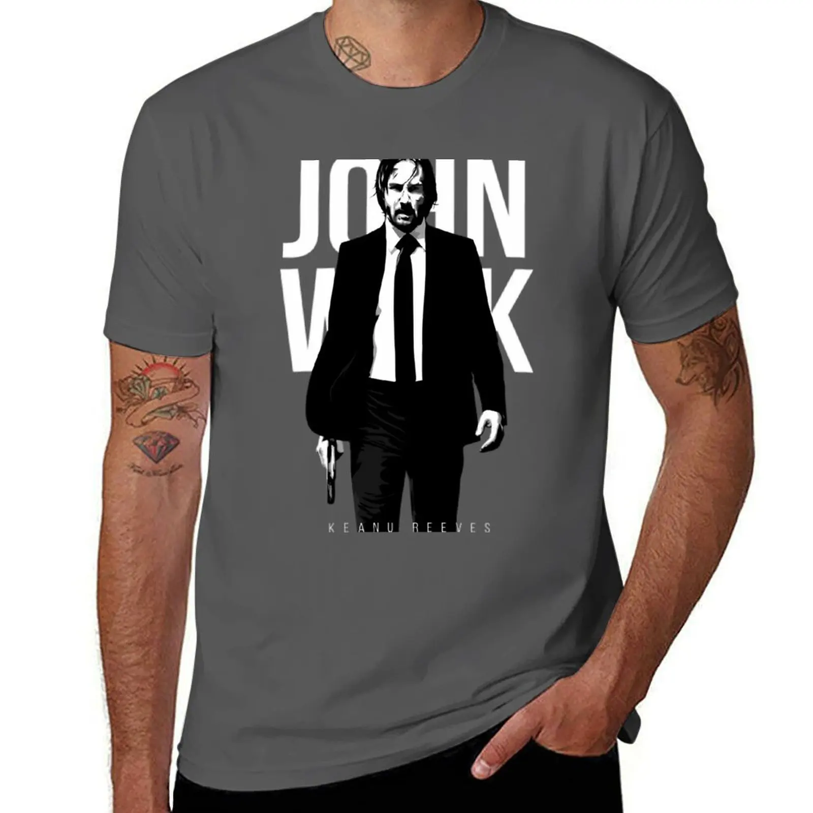 

John Wick T-Shirt Plus Size Solid Color T-Shirt