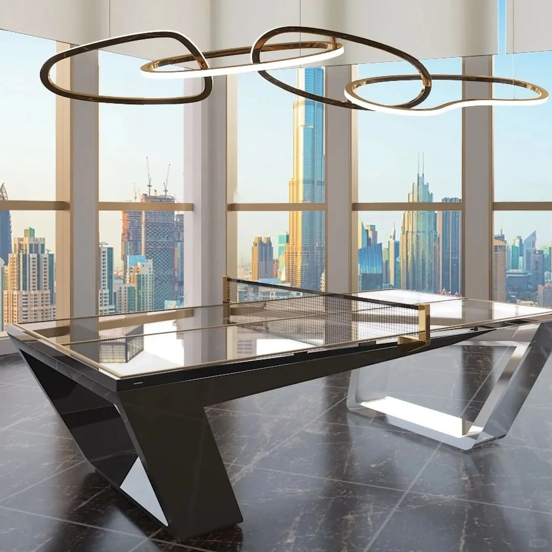 مجموعة طاولة فاخرة لحمام السباحة والتنس مخصصة OEM ODM لغرفة الألعاب وغرفة الطعام والمكتب والترفيه ومنزل العطلات #5