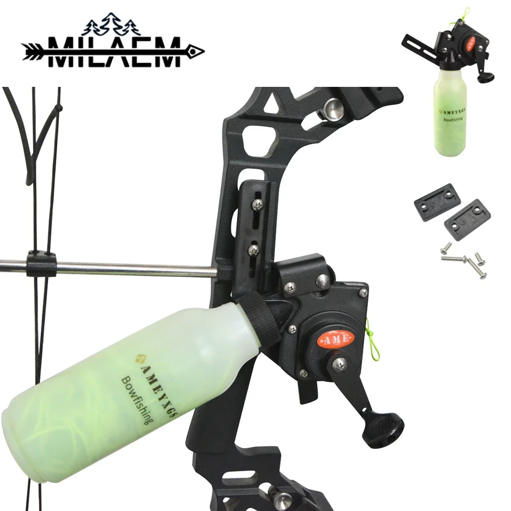 

1 Pc Archery Fishing Reel Rope Pot ABS Aluminum Alloy 40 M Fishing Line Fishing Tackle Compound Bow Shooting Hunting Accessories