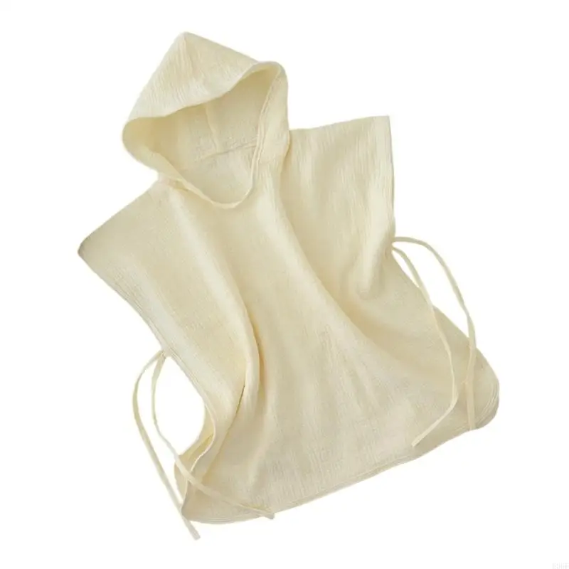 

E06F Children's Bathrobe Cloak Soft & Breathable Baby Hooded Bath Towel for Outdoor