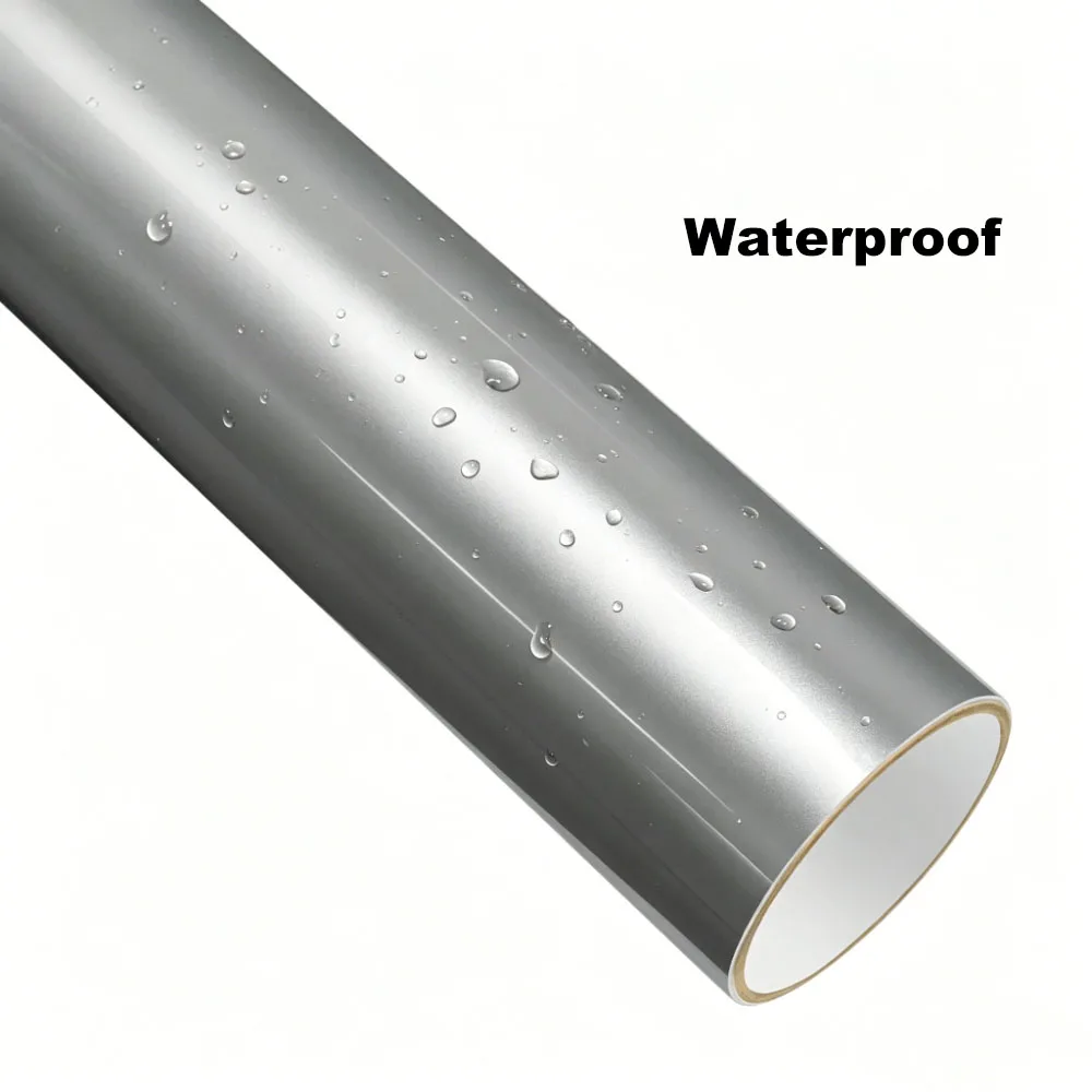 LIquid Metal Stellar Silver Car Wrapping Vinyl Film PVC Color Change Sticker PET Bubble Free Decals Auto Interior Exterior