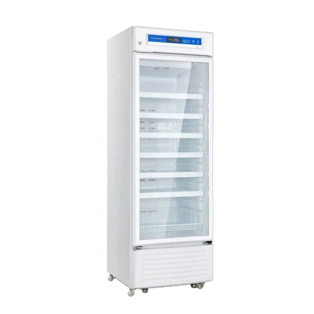 2-8 Degree 395L Lab Display Pharmacy Refrigerator With Adjust Foot