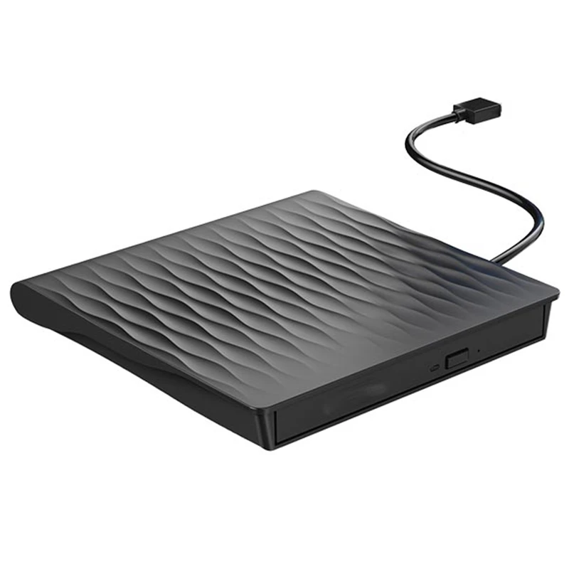 

1 PCS USB3.0Dvd/Cd Burner External Mobile Notebook Type C External Optical Drive Black