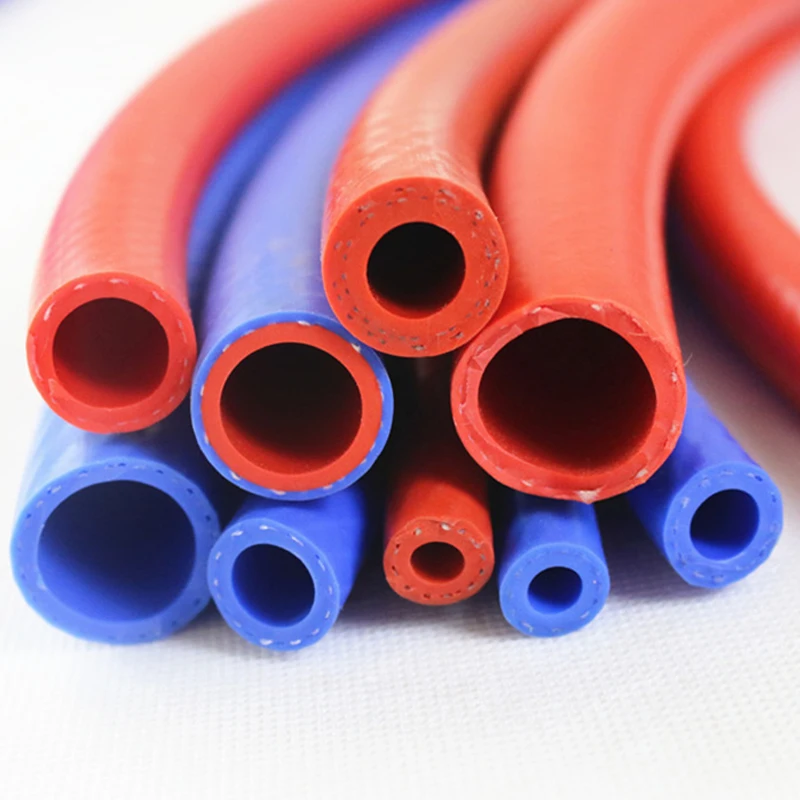 

1 метр внутреннего диаметра 6/8/10/12 мм красный силиконовый шланг гибкая термостойкая тканая трубка высокого давления авто вакуумная трубка