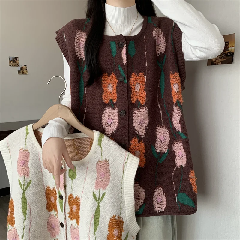 

Женский жилет для похудения большого размера, свободный тюре с цветочной вышивкой, молодой дизайн, осенняя мода