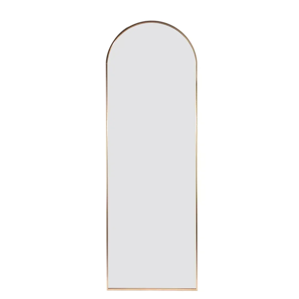 

Gold 65x22 inch metal arch stand full length mirror