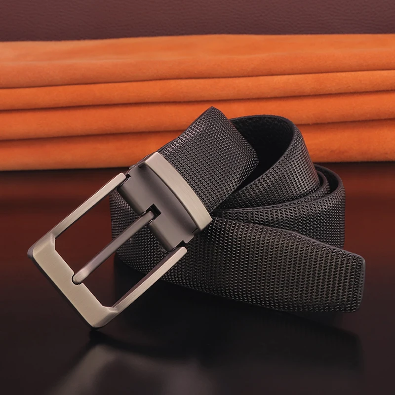 High Quality Pin Buckle Designer Belt Men's Belt Black Fashion Casual Leather White Belt Ceinture Homme