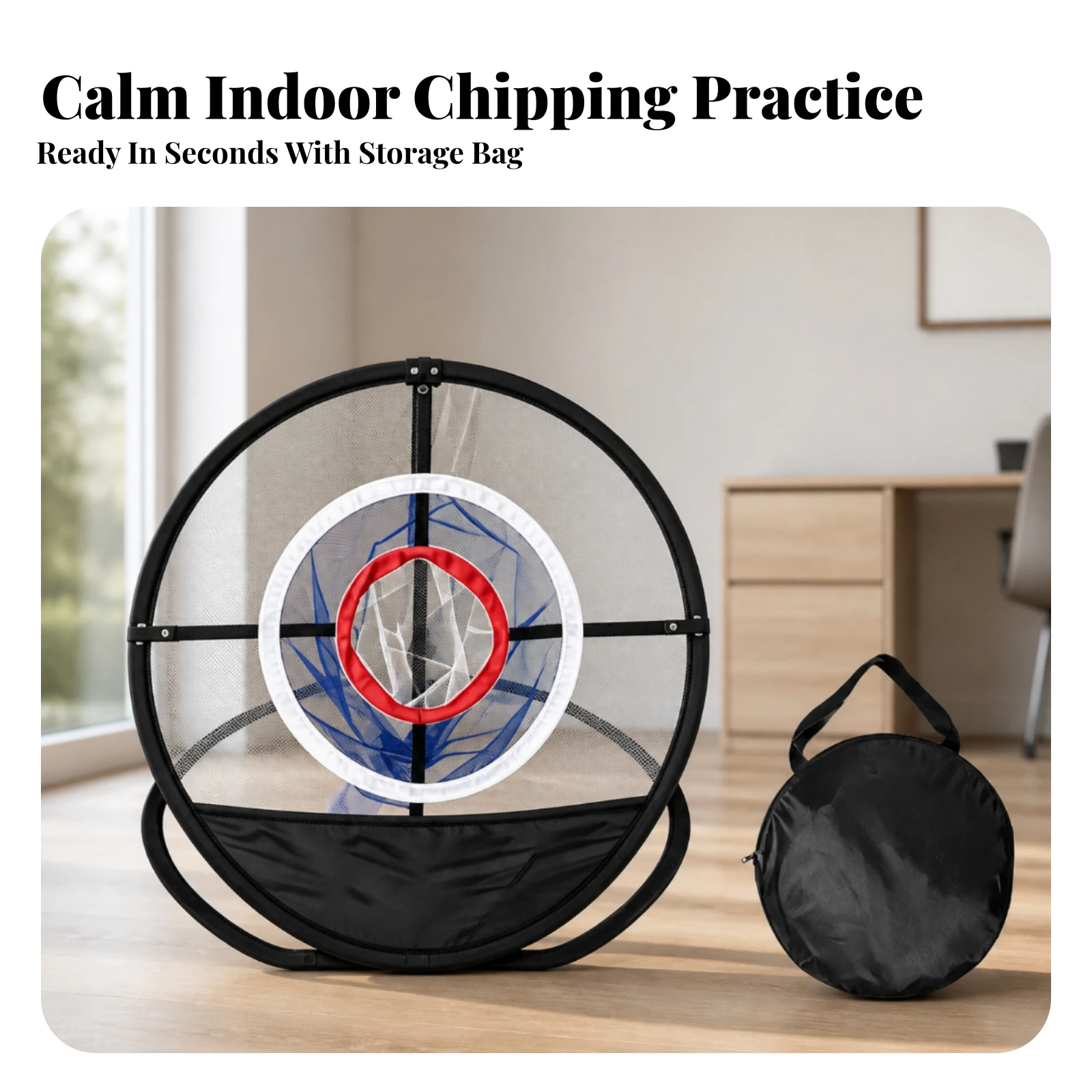 Golf Chipping Net Waterproof Golf Practice Net Equipment Stable Long-Lasting for Golfers, Backyard, Outdoor