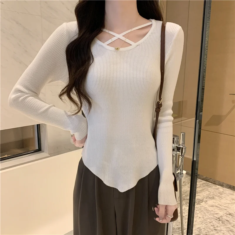 

Свитера Джемперы Пуловеры Женская одежда Old Money Damen Псевдо из двух предметов BF Y2K OL Леди Работа Профессиональная деловая встреча Подходит