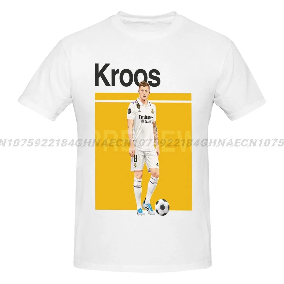 Tonis Kroos T-shirt Y2K Clothes Oversized Cotton T-shirts for men Short sleeve