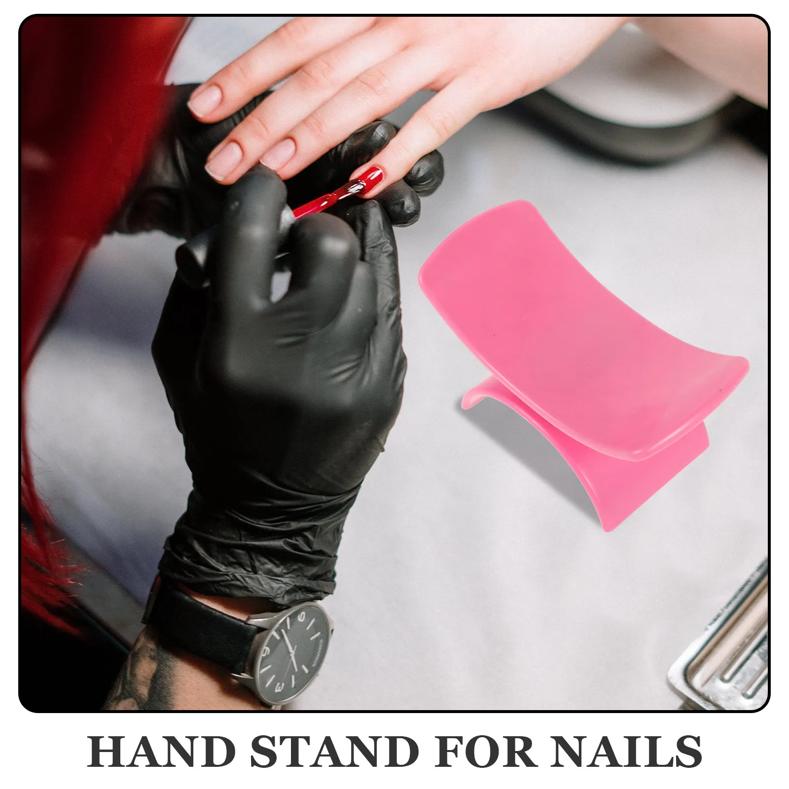 U Shape Arm Rest for Nails Tech Professional Hand Rest Stand Ergonomic Design Wrist Support for Manicure Painting Crafts Nail