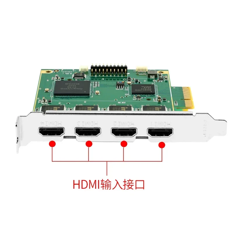 Built-in capture card Four-way 4K high-resolution video capture card recording