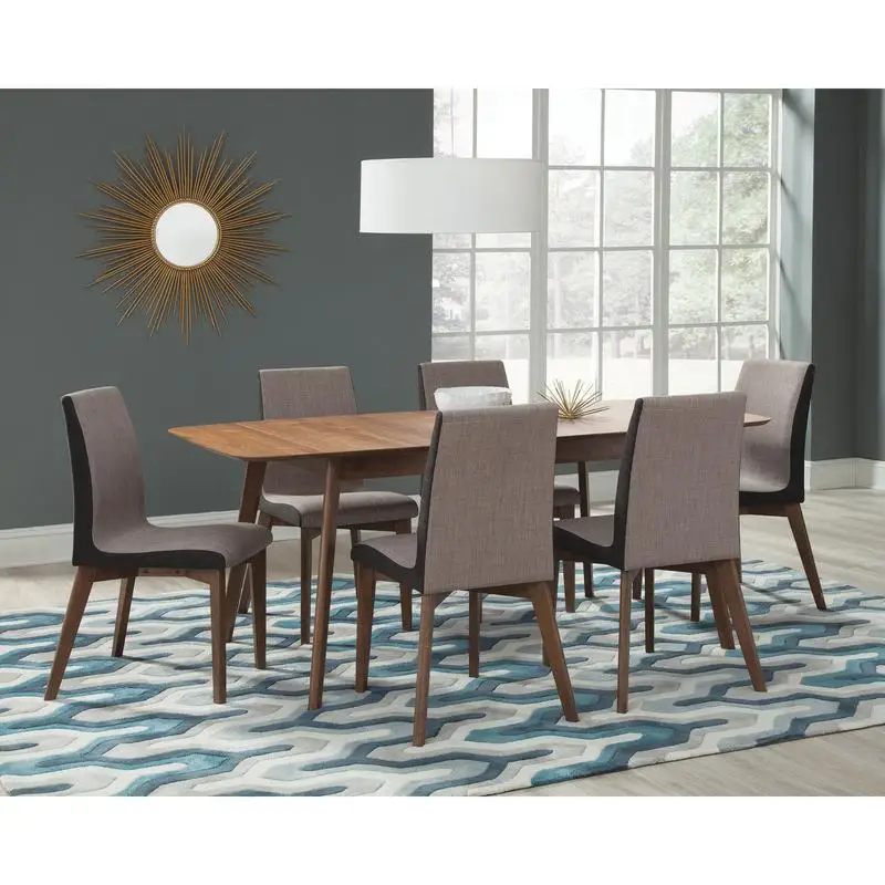 

Walnut and Grey 7-piece Dining Set - Modern, Stylish, and Functional Furniture for Your Home