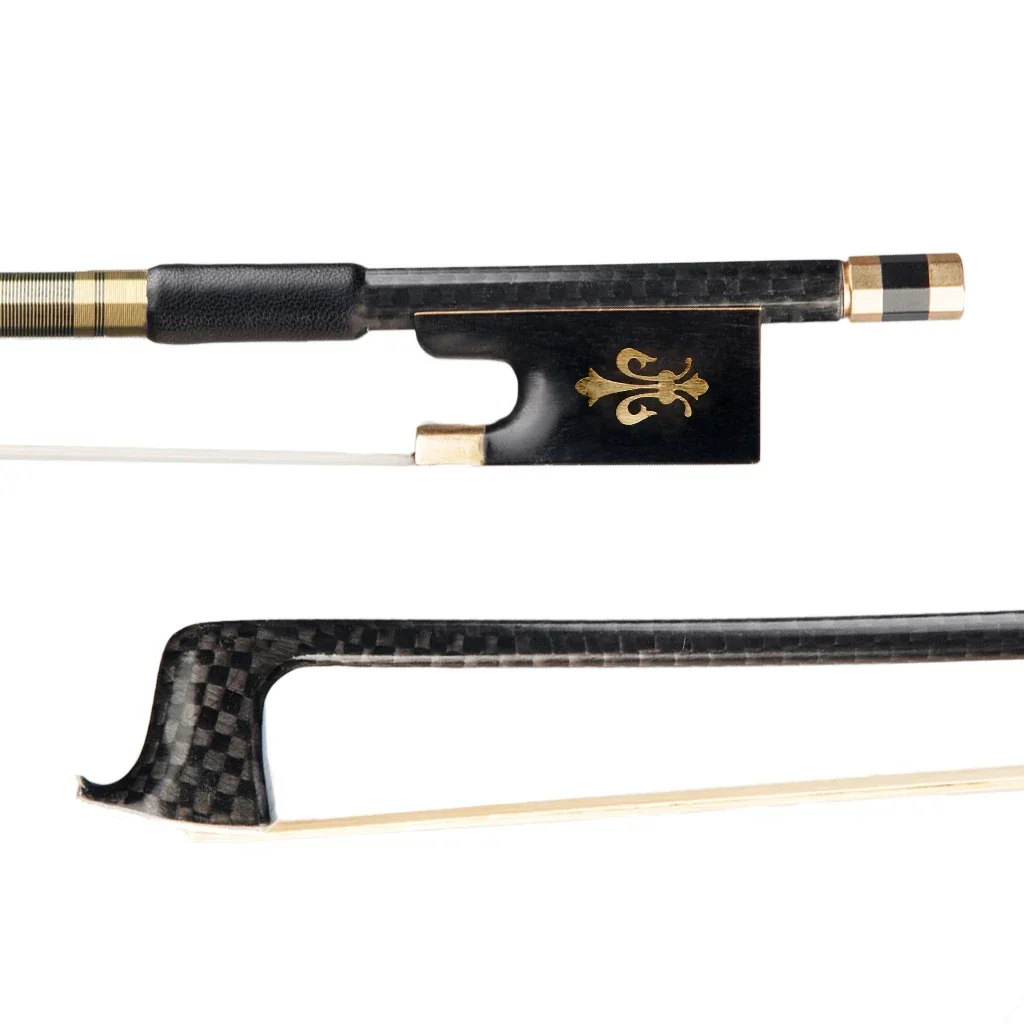 5PCS 4/4 Size Carbon Fiber Violin Bow Grid CF Stick Fiddle Acoustic Violin Parts Accessories