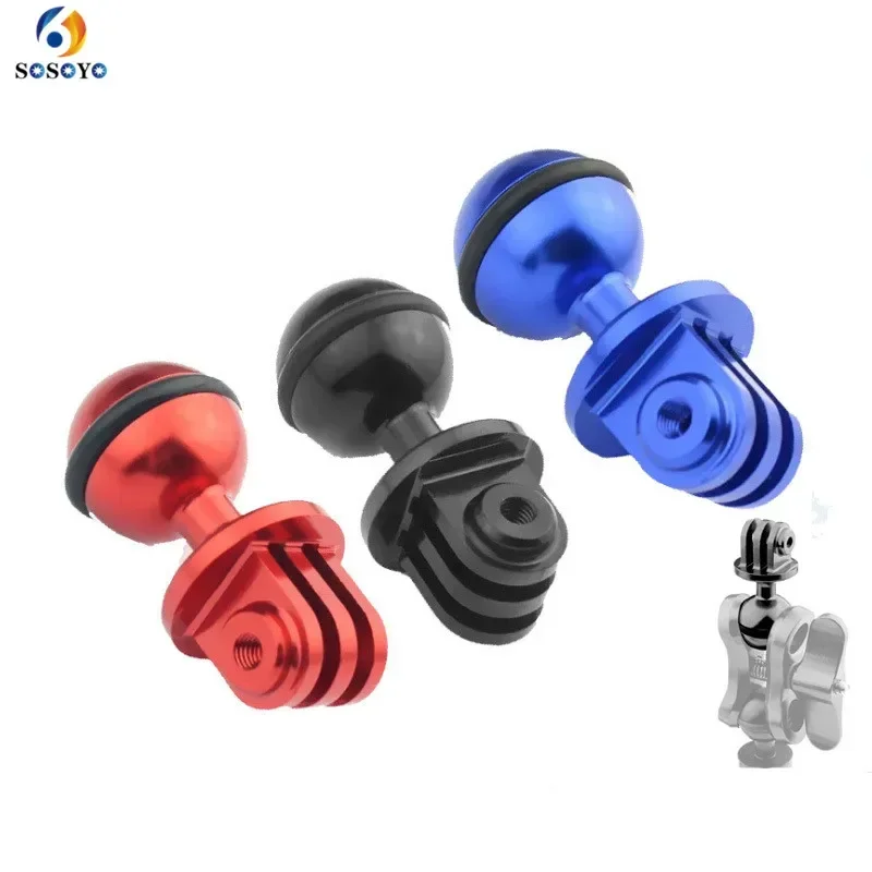 Aluminum Ball Head Base Mount Adapter Diving Rotary Base For GoPro Hero 8 7 6 5 Sjcam Dji Osmo Action Camera Accessories