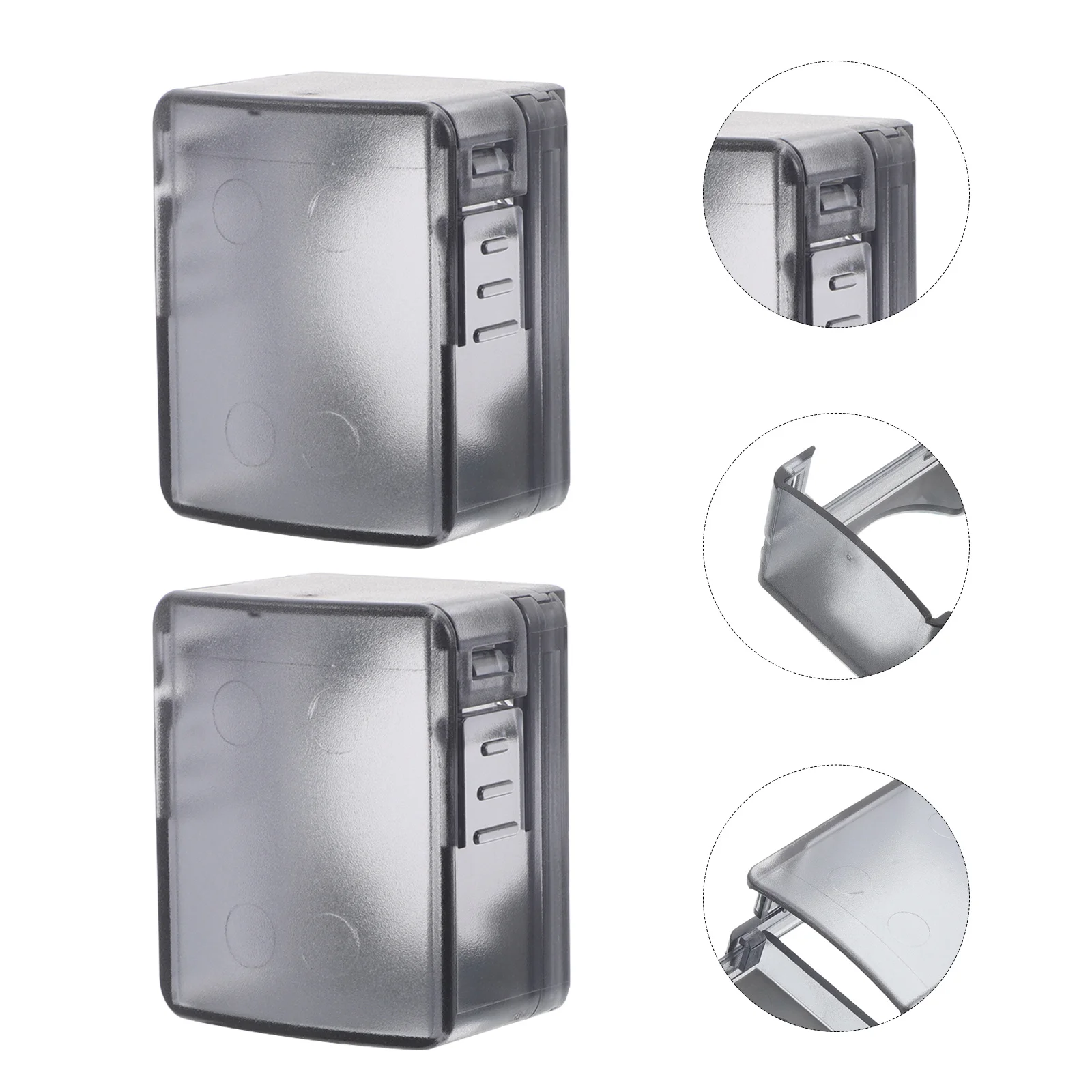 

3pcs Safety Door Lock Cover Black Plastic Anti-Lock Protection For Interior Bedroom Bathroom Doors Proof Door