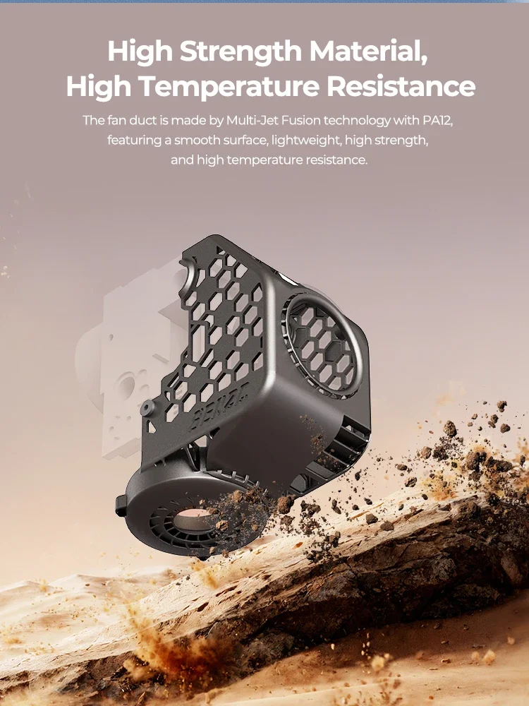 Creality X BEN2C Nautilus Lüfterkanal für K1 Max oder K1C/K1 SE 3D-Drucker, 360° ° Kreisförmiger Kühlstrom, schnelle Kühlung, 3D-Druckerteile – Detail 5