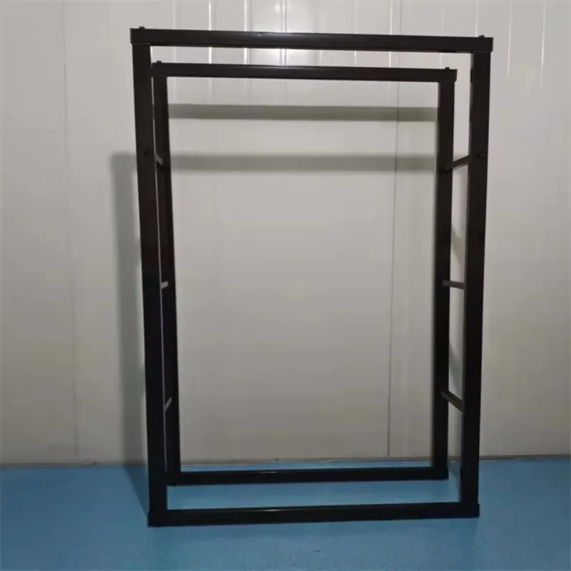 Indoor Fireplace Use Firewood Rack Metal Steel Storage Rack Adjustable Height