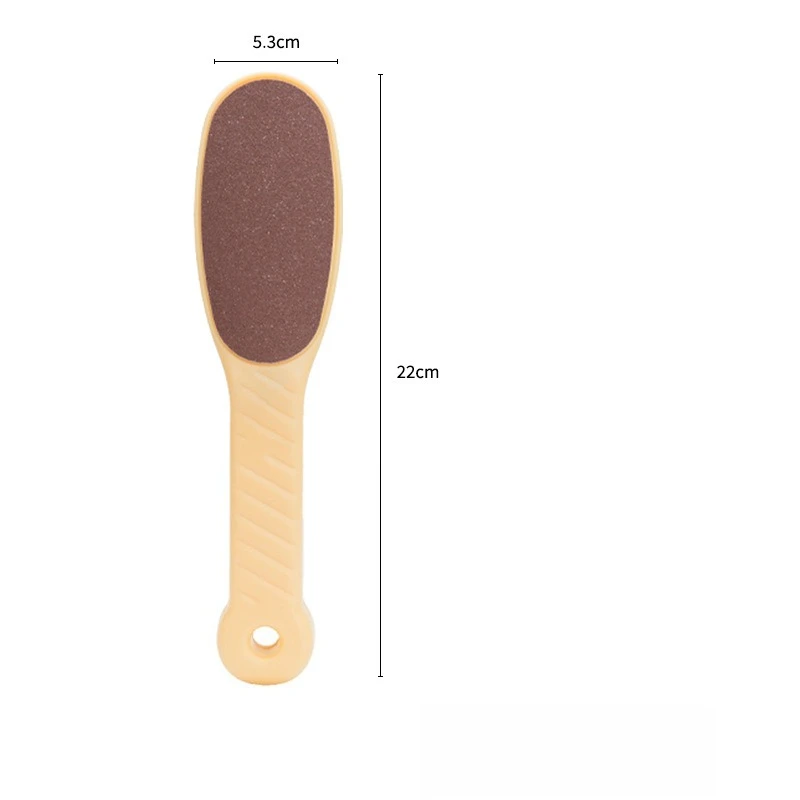 3pcs Random Color Simple And Practical Double Sided Sanding And Rubbing Foot Board Remove Dead Skin Heel Scrape Polish Foots-Gri