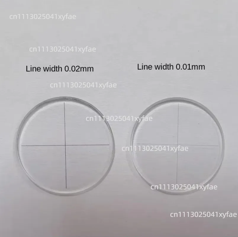 Microscope Eyepiece Micrometer Graticule Slide Diameter 19mm Crosshair Calibration Ruler Reticle for DIY Accessories