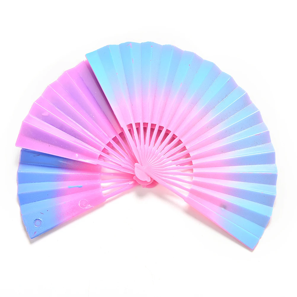 1 Pcs/lot Creative Gradient Color Fan for Barbies Dolls Color Random