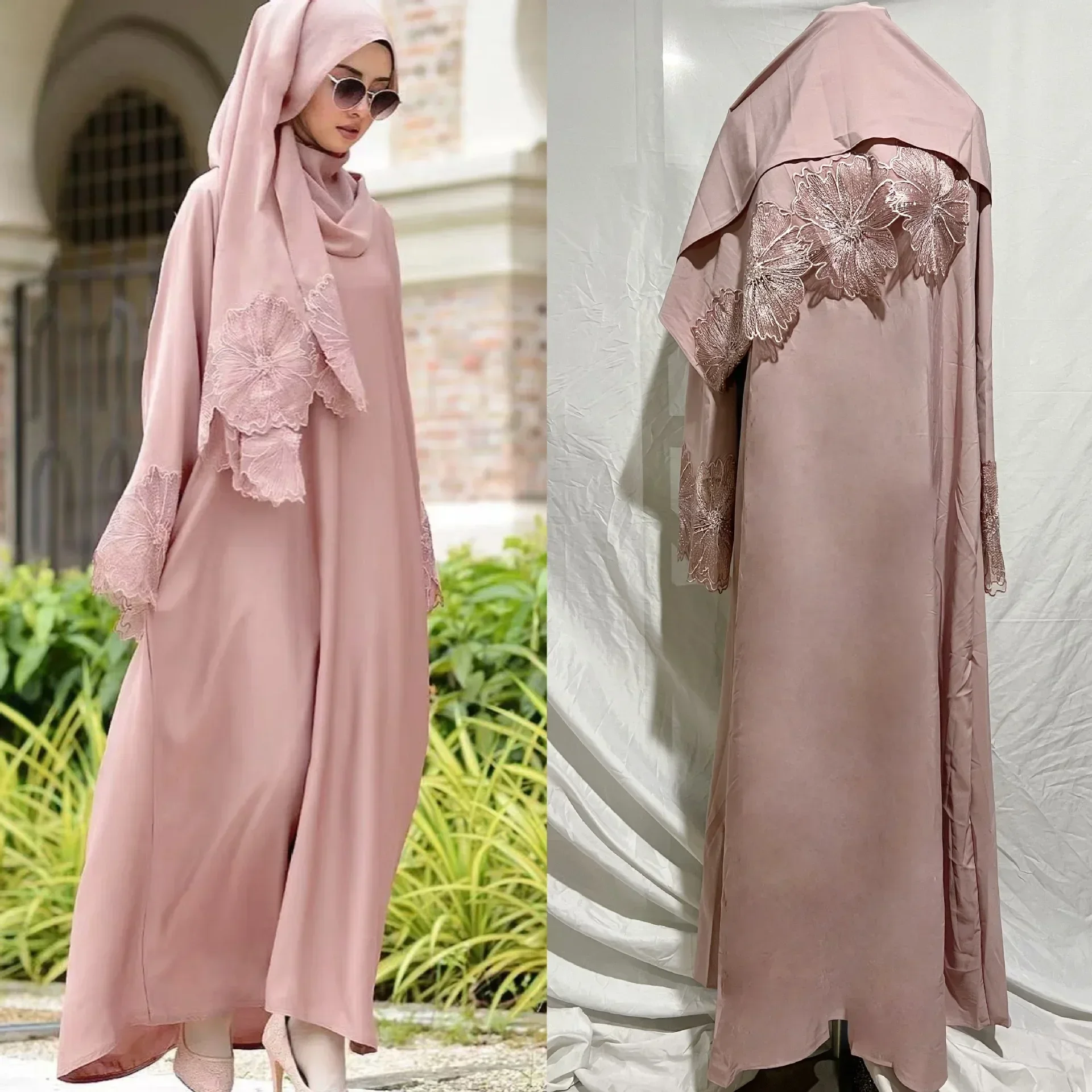 Abito Hijab musulmano turco Arabia saudita abiti africani per le donne abbigliamento islamico caftano Robe Malay-Indonesia caftano Dubai Abaya