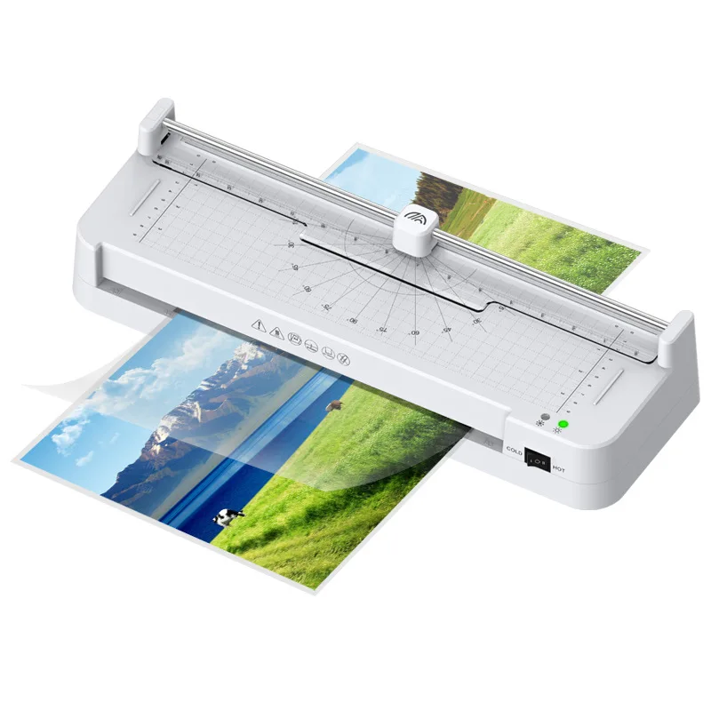 A4 เครื่องเคลือบบัตรภาพเมนูกระเป๋าเครื่องเคลือบบัตร 110V 240V FN337 A3 ขนาดเล็กเครื่องซีลพลาสติกร้อนและเย็นเครื่องเคลือบบัตร