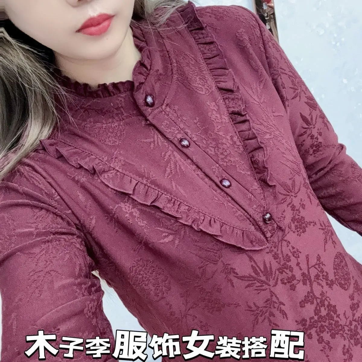 벨벳 긴팔 셔츠, 2025 분위기 있는 귀 슬림핏 상의, 슬림 보터밍 풀오버, 신상 스타일, 가을 겨울