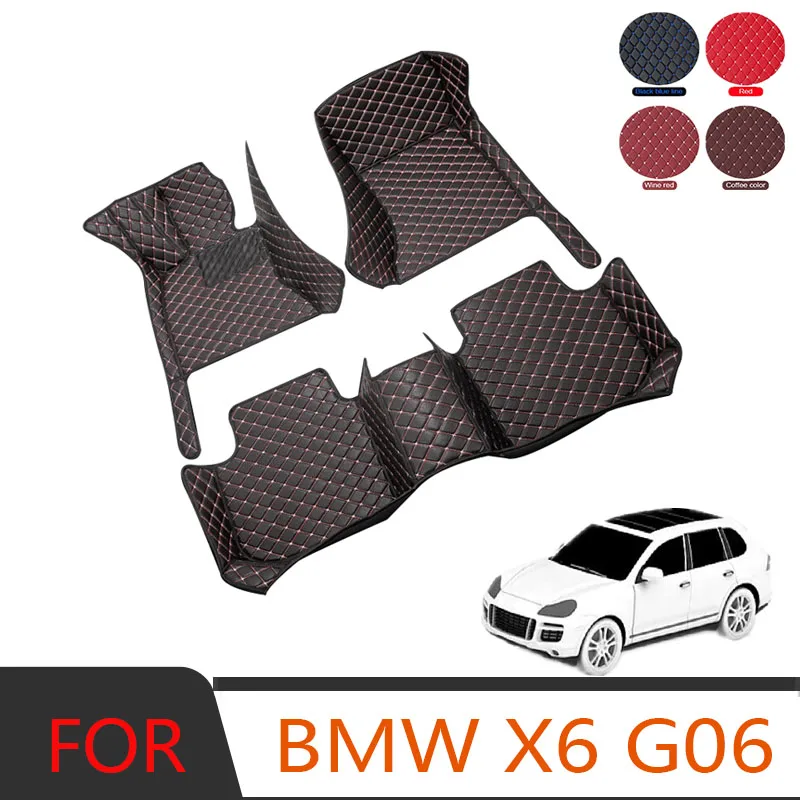 

Car Floor Mats For BMW X6 G06 2020 2021 Custom Auto Foot Pads Automobile Carpet Cover Interior Accessories