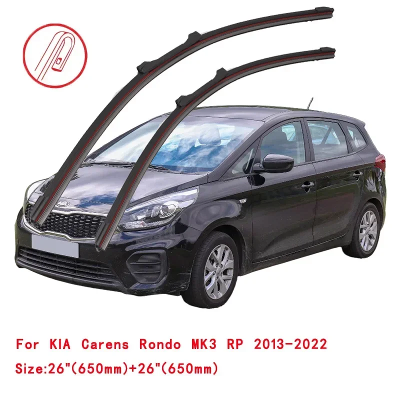 For KIA Carens Rondo 1 2 3 4 RS UN RP KY 1999-2024 Car Windshield Wiper Blade Front Windscreen Brushes Washer Accessories Window