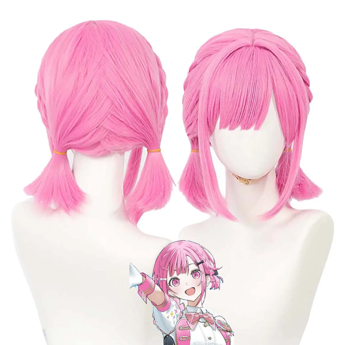 Game Project Sekai 5th Anniversary Emu Otori Cosplay Pink Hair Wig