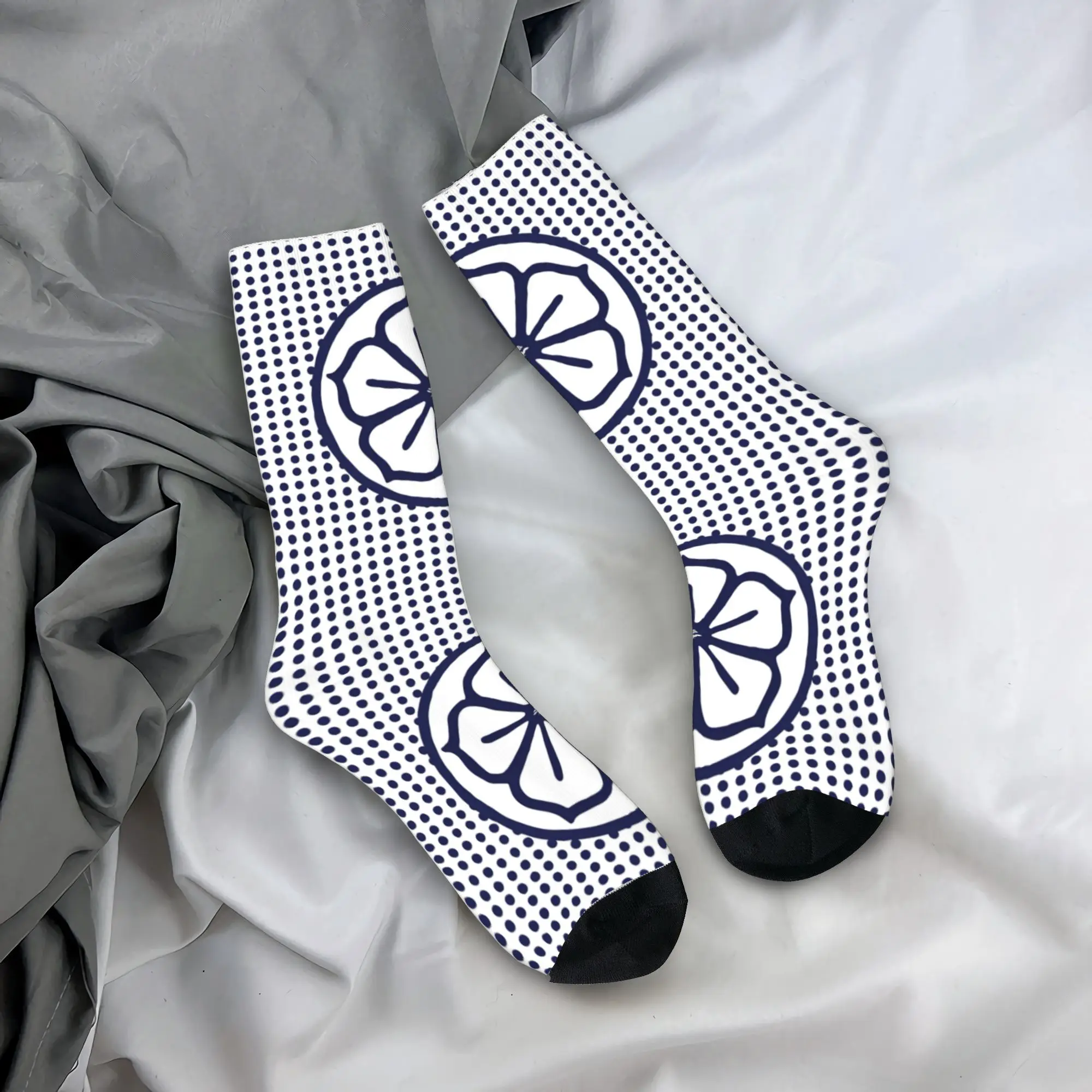 Aangepaste K-Karates Lotus Flower Logo Heren Crew Sokken Unisex Nieuwigheid 3D Print Hot Dress Sokken