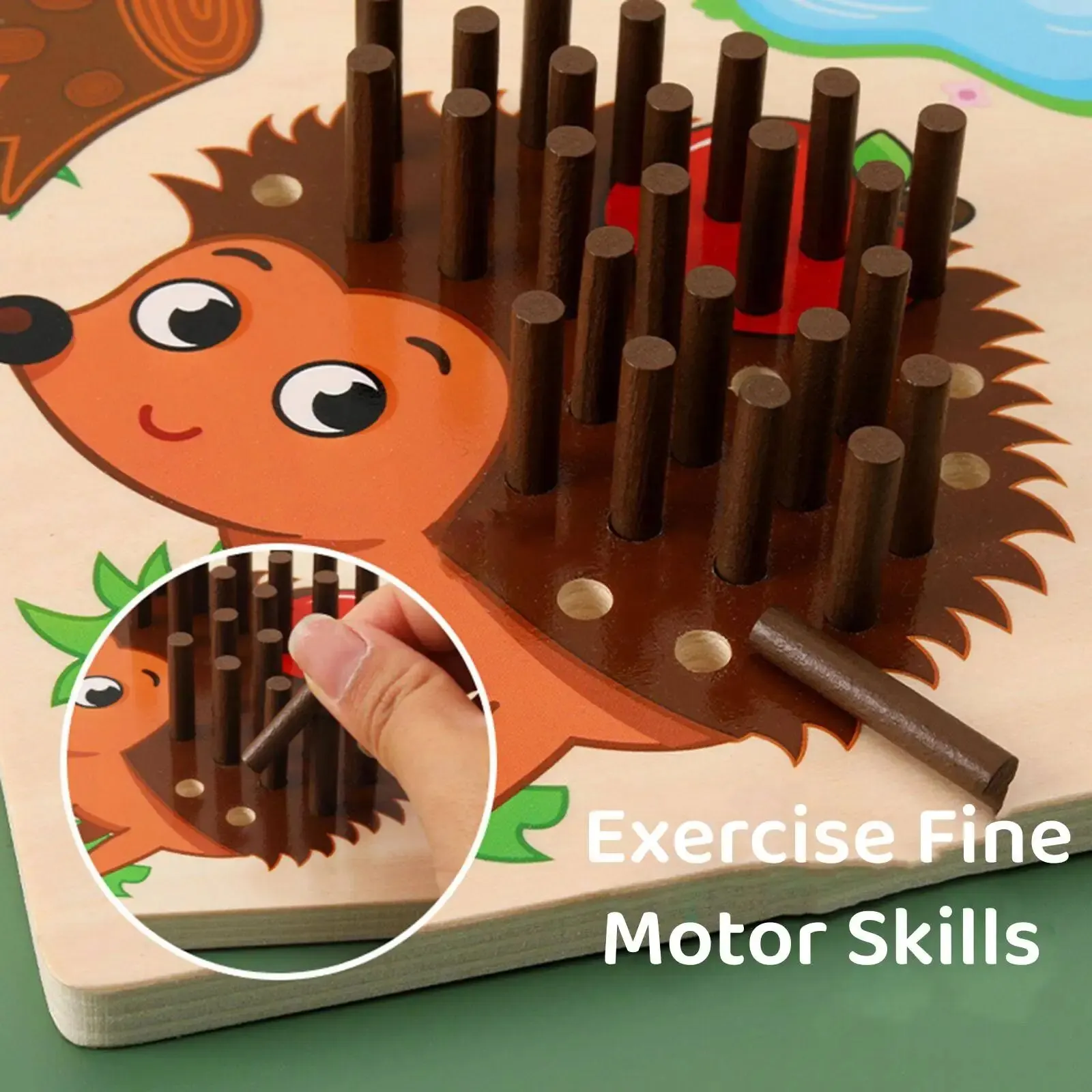 Hedgehog Board Game for Toddlers Brain Training Toy for Children Educational Hedgehog Game Develop Fine Motor Skills for Travel