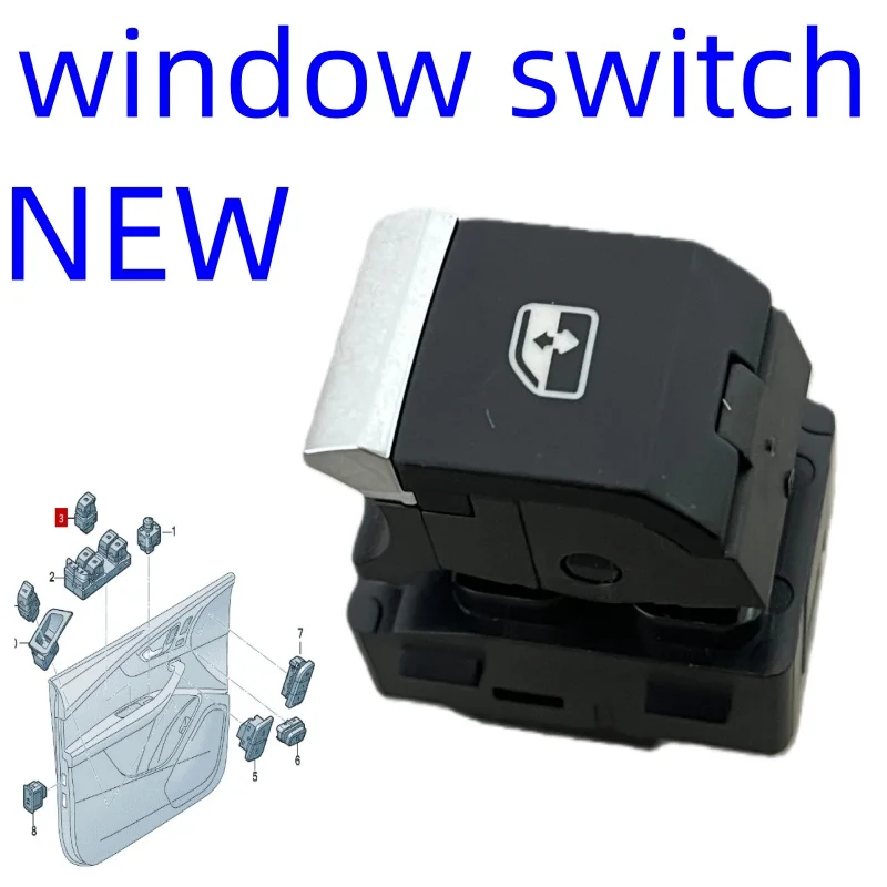 NEW Door switch and window control automatic adjustment Applicable to Audi A4/Avant Q5 Q7 Q8 A5 R8 4M0959855 2016-2026