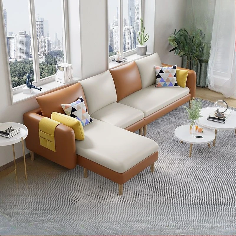 Sofa living room small apartment fabric modern household three or four person technology cloth can be dismantled and washed