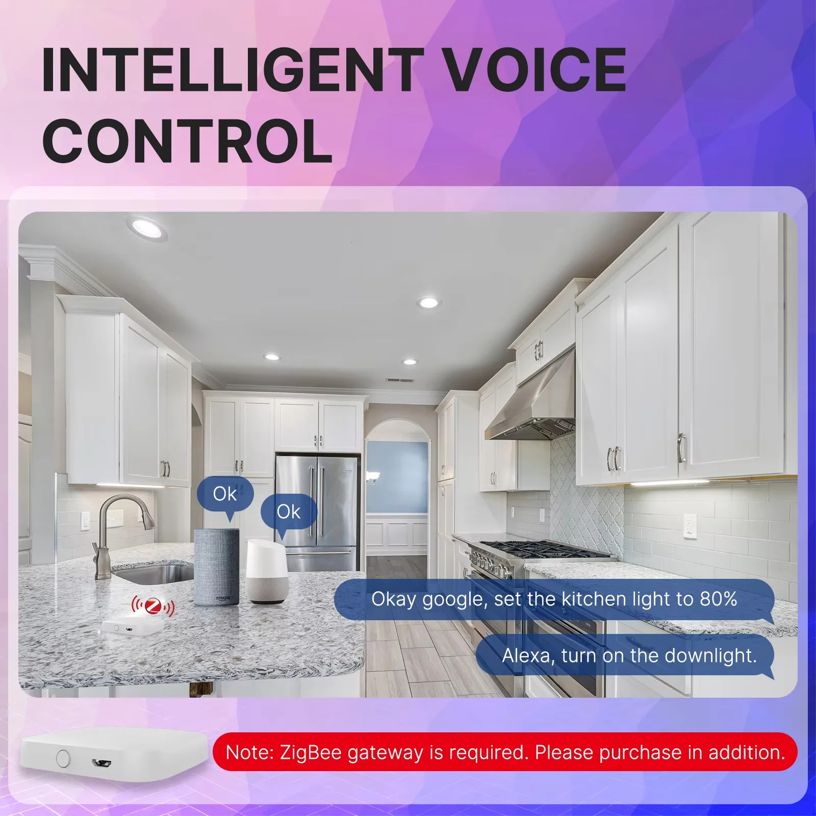 Lampe encastrée MOES ZigBee Tu - Smart Home Google avis et prix