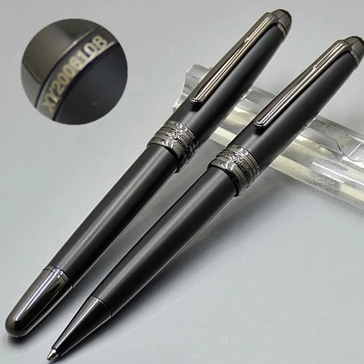 طبعة محدودة Msk-163 الترا ماتي الأسود MB رولربال تصميم فريد من نوعه مكتب المدرسة الرقم التسلسلي جل أقلام حبر جاف