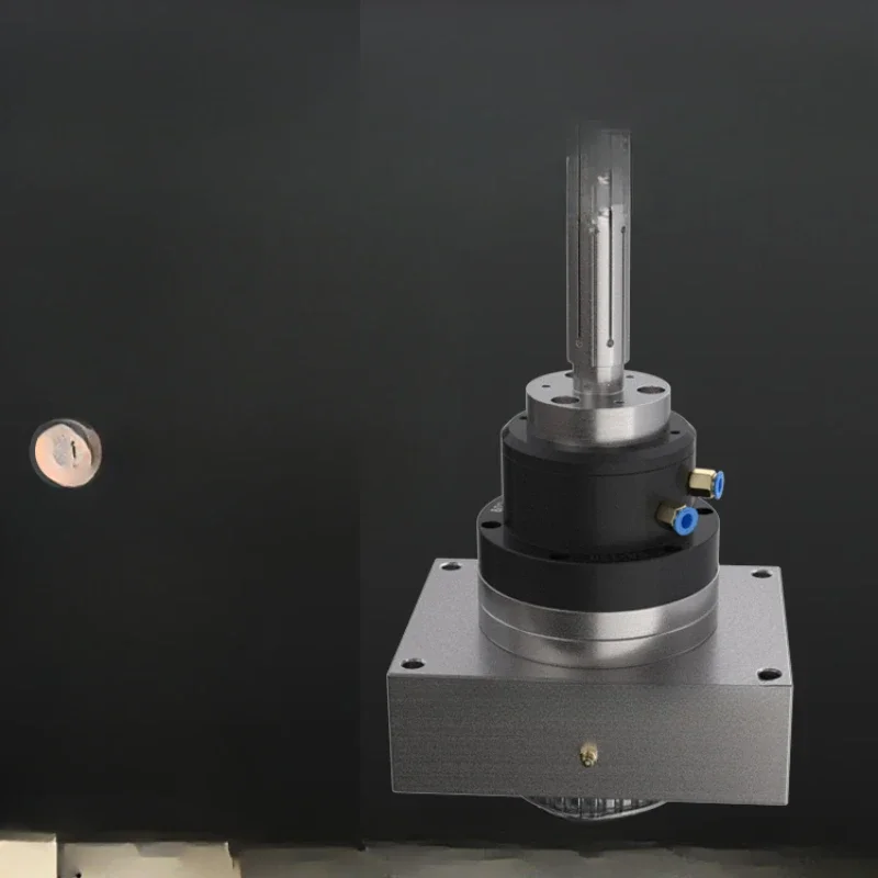 

Rotary spindle integrated vertical mounting synchronous gear drive connection